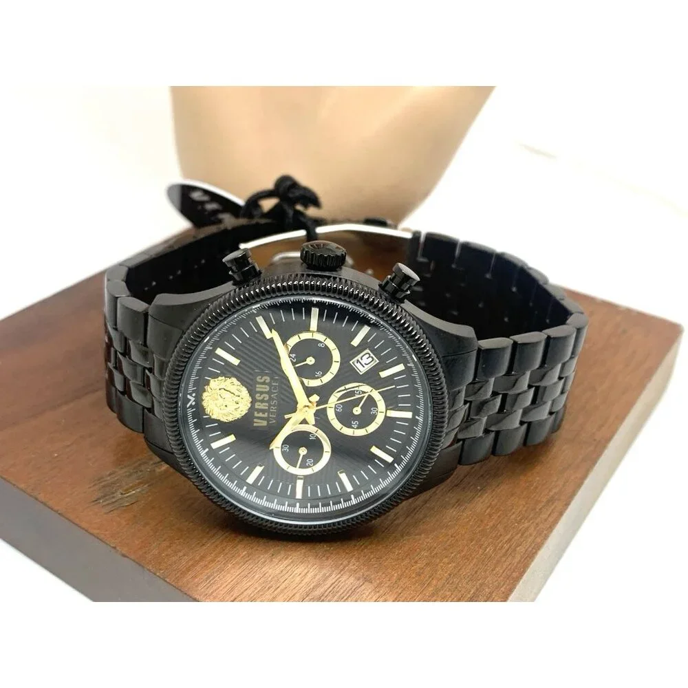 Versus by Versace Men's Watch VSP971221 Chronograph Quartz Black Steel 45mm